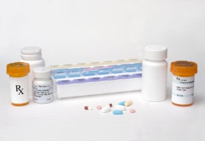 medicines in a box